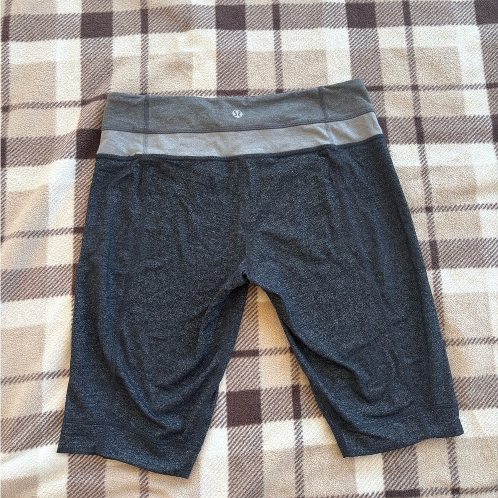 Gray Lululemon Athletica Biker Shorts
